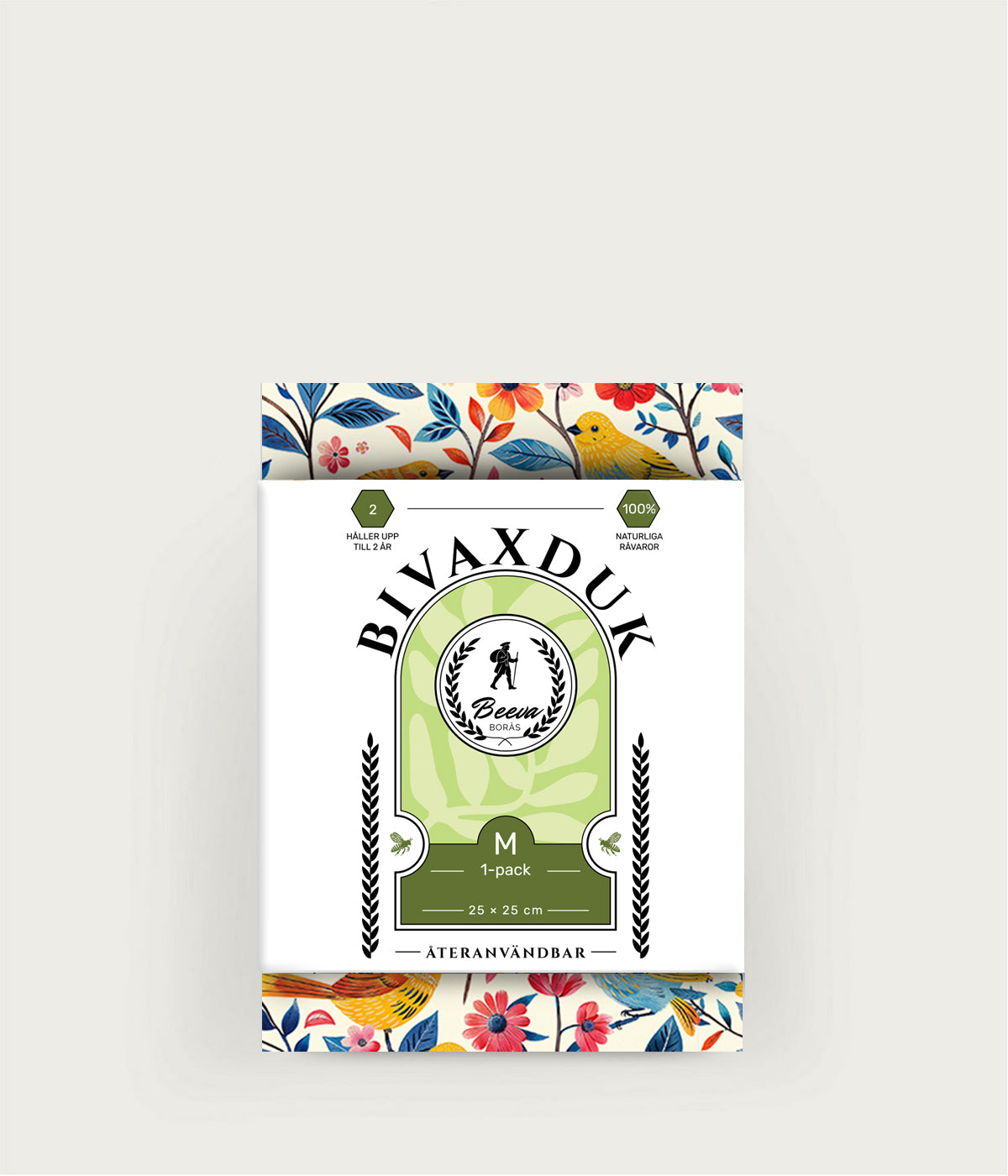 Bivaxduk M 1-pack - Fågelsång - Beeva