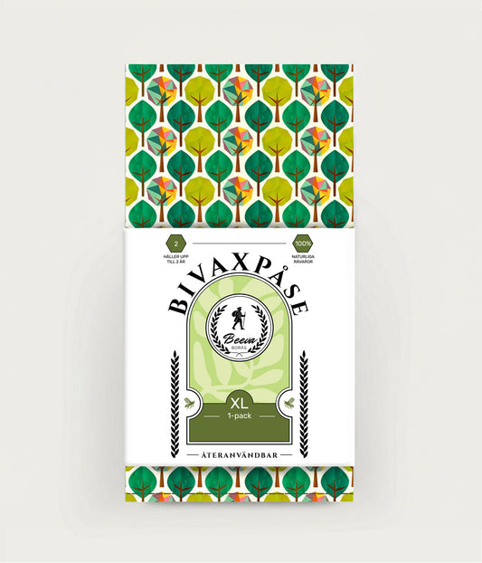 Bivaxpåse XL – Gröna Träd - Beeva